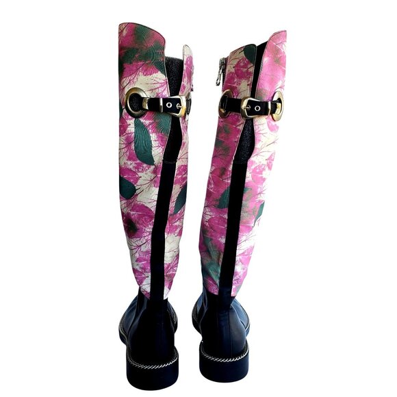 Rare Avant Garde Boots Size 42 Late 90s Early Y2K Leather & Canvas No Studio - Picture 6 of 14